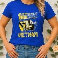 Uh1 Huey Helicopter 1st Cavalry Division Vietnam Veteran Women's T-Shirt thumb 2