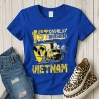 Uh1 Huey Helicopter 1st Cavalry Division Vietnam Veteran Women's T-Shirt thumb 3