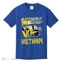 Uh1 Huey Helicopter 1st Cavalry Division Vietnam Veteran Kids T-Shirt thumb 0