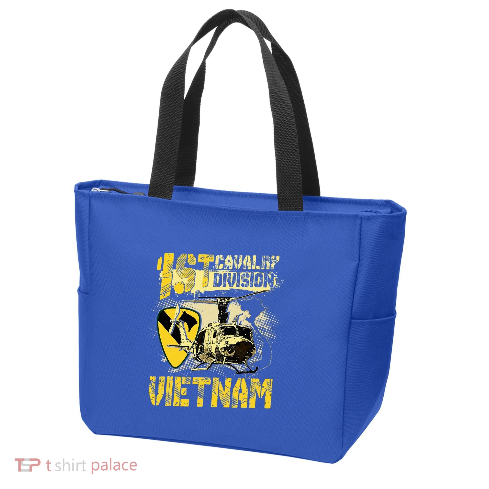 Uh1 Huey Helicopter 1st Cavalry Division Vietnam Veteran Tote Bag