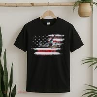 UH1 Huey Helicopter USA American Flag Helicopter Pilot Gifts T-Shirt thumb 2