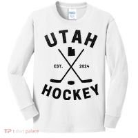 Utah Hockey Hockey In Utah Kids Long Sleeve Shirt thumb 0