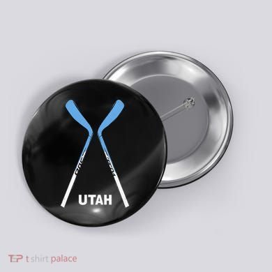Utah Hockey Sticks Button