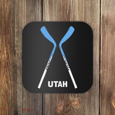 Utah Hockey Sticks Coaster