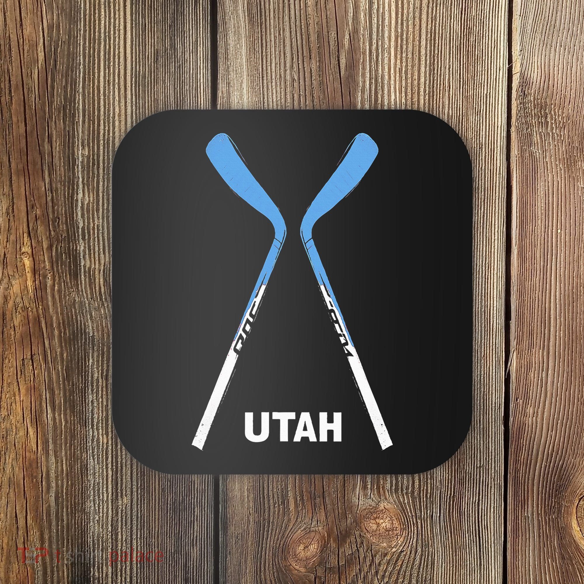 Utah Hockey Sticks Coaster