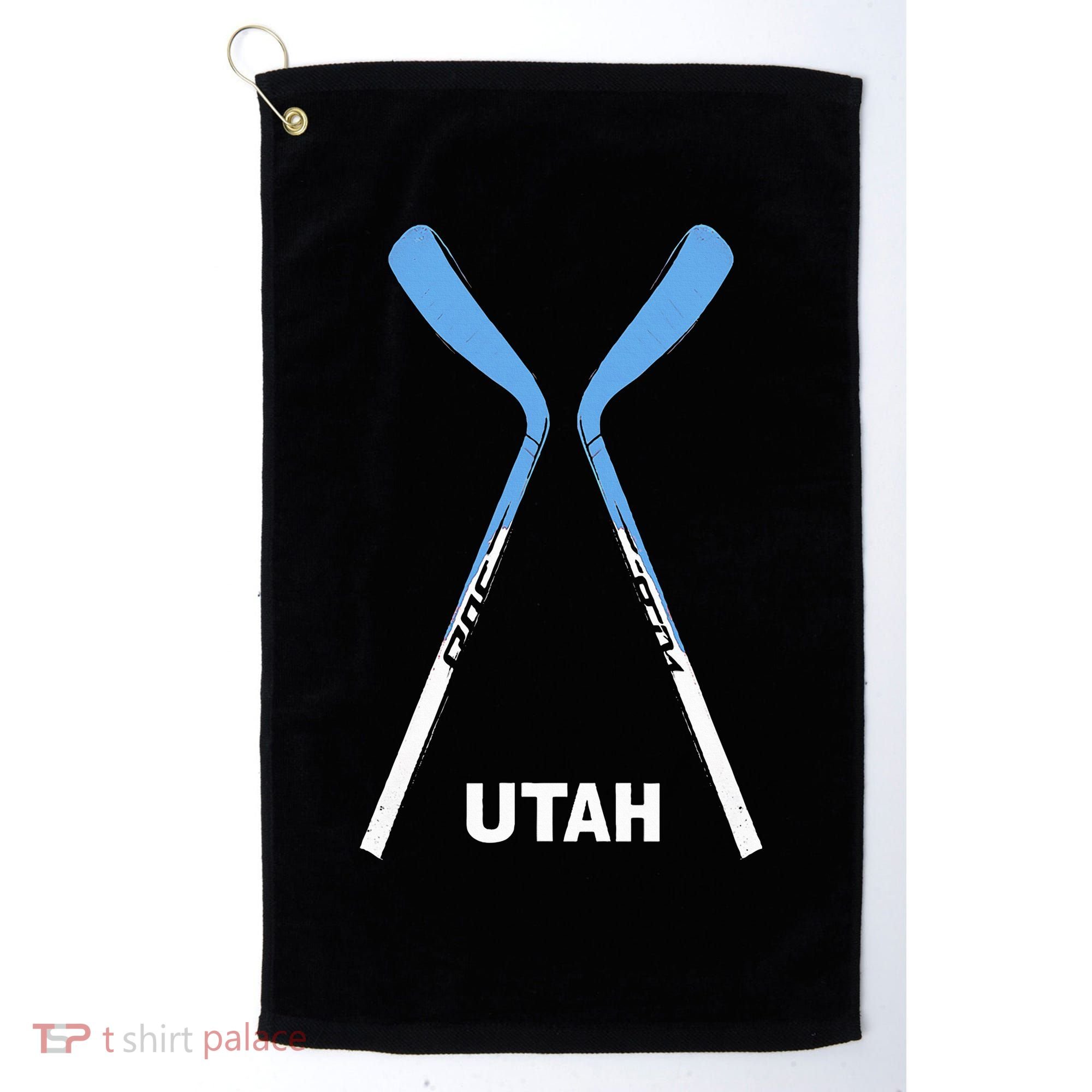 Utah Hockey Sticks Golf Towel