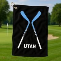 Utah Hockey Sticks Golf Towel thumb 1