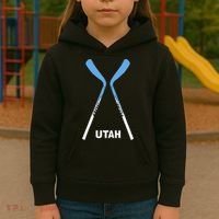 Utah Hockey Sticks Kids Hoodie thumb 3