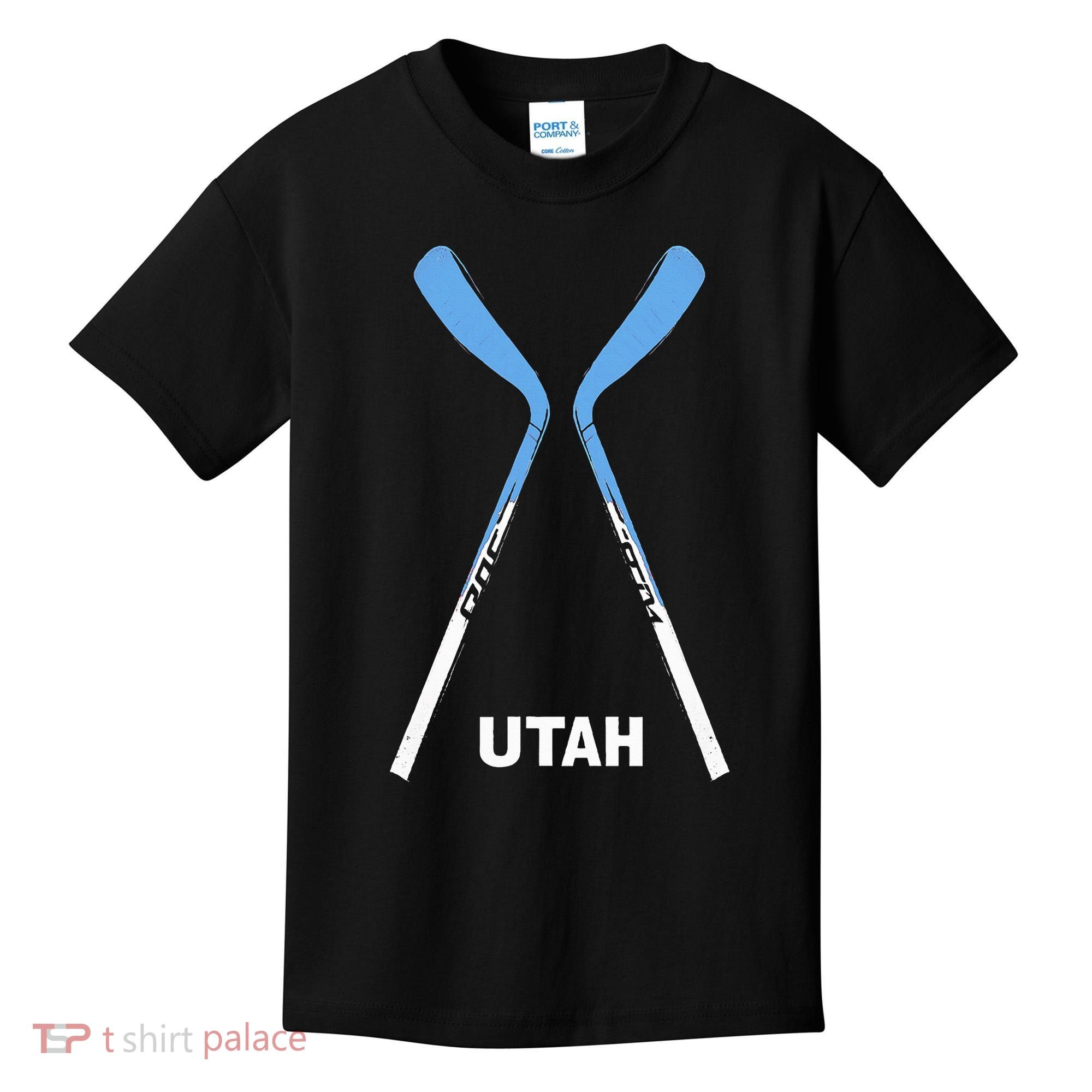 Utah Hockey Sticks Kids T-Shirt