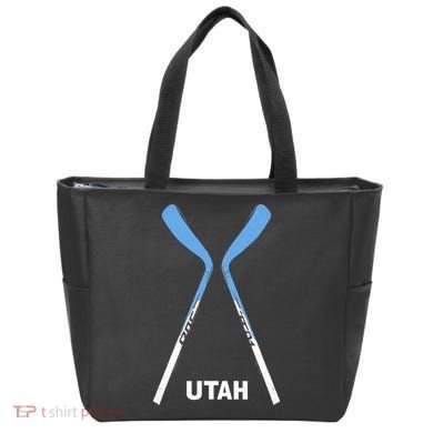 Utah Hockey Sticks Tote Bag