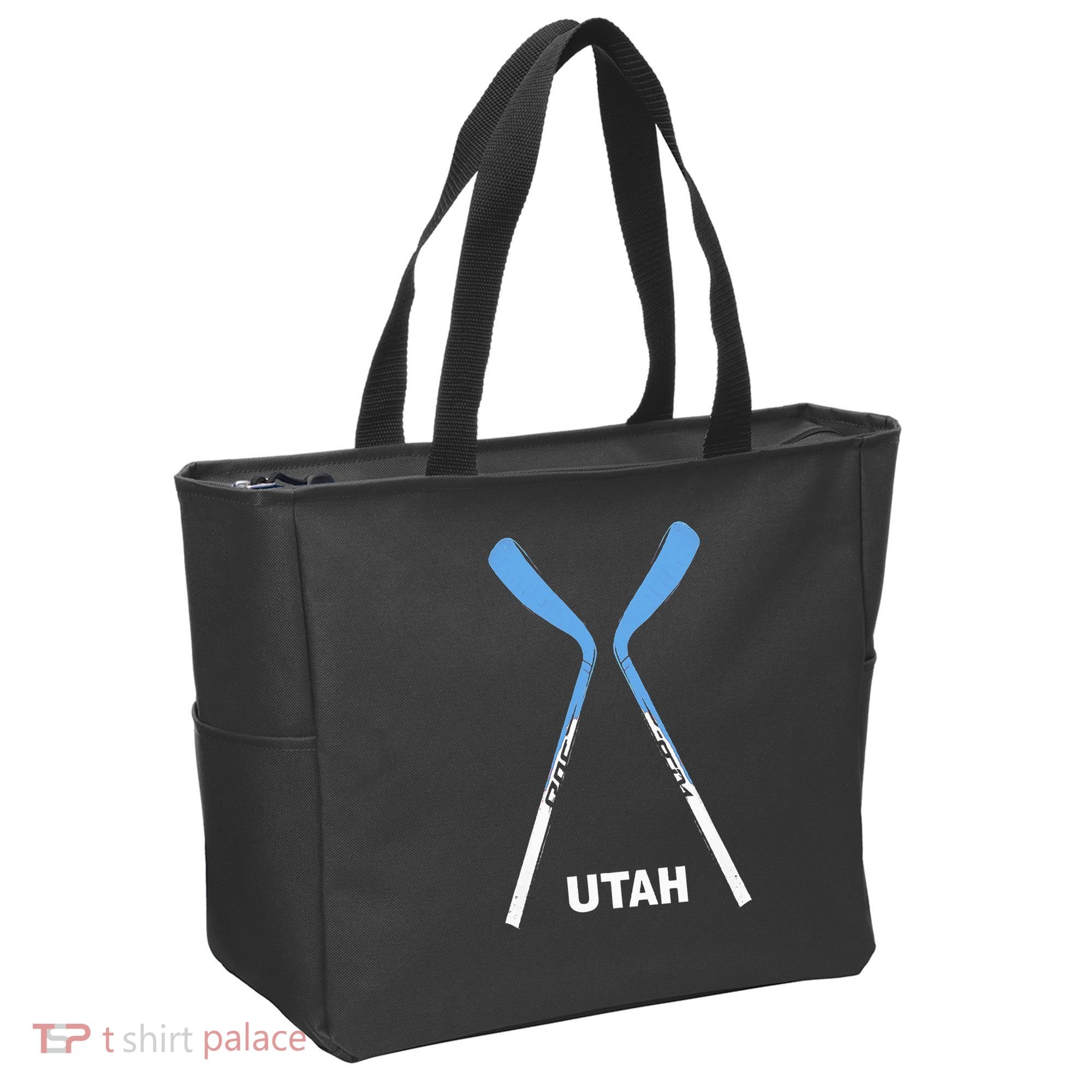 Utah Hockey Sticks Tote Bag