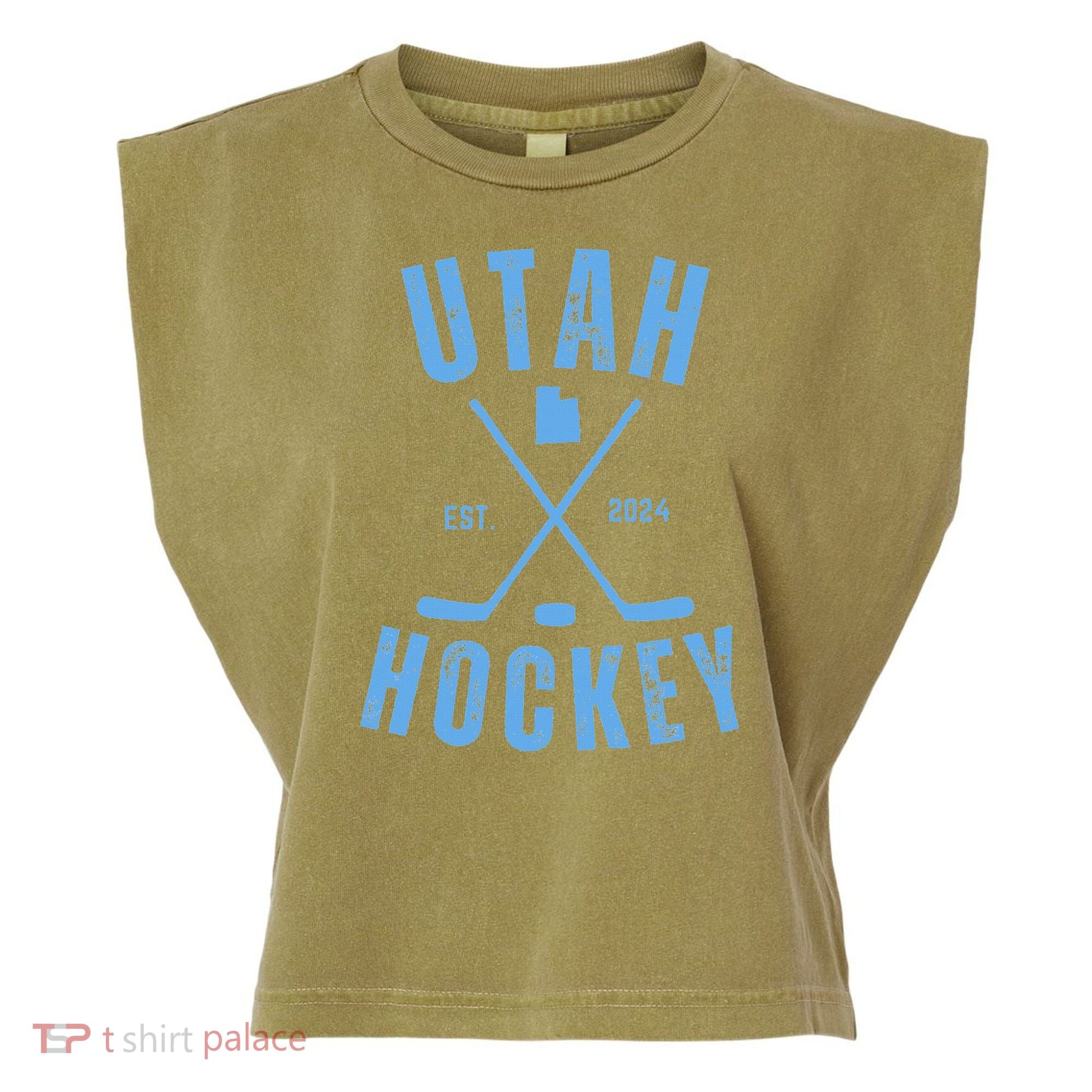 Utah Hockey Salt Lake Utah Hockey Garment-Dyed Women's Muscle Tee