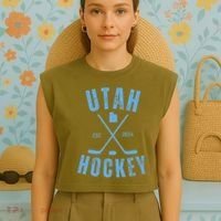 Utah Hockey Salt Lake Utah Hockey Garment-Dyed Women's Muscle Tee thumb 4