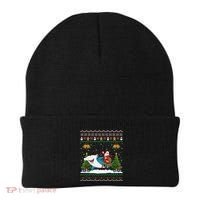 Ugly Hammerhead Shark Xmas Gift Santa Riding Shark Christmas Gift Beanie thumb 0