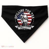 Us History Teacher Historian Spilling The Tea Since 1773 USA-Made Doggie Bandana thumb 0
