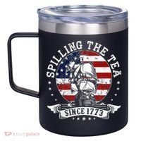 Us History Teacher Historian Spilling The Tea Since 1773 12oz Stainless Steel Coffee Mug thumb 2