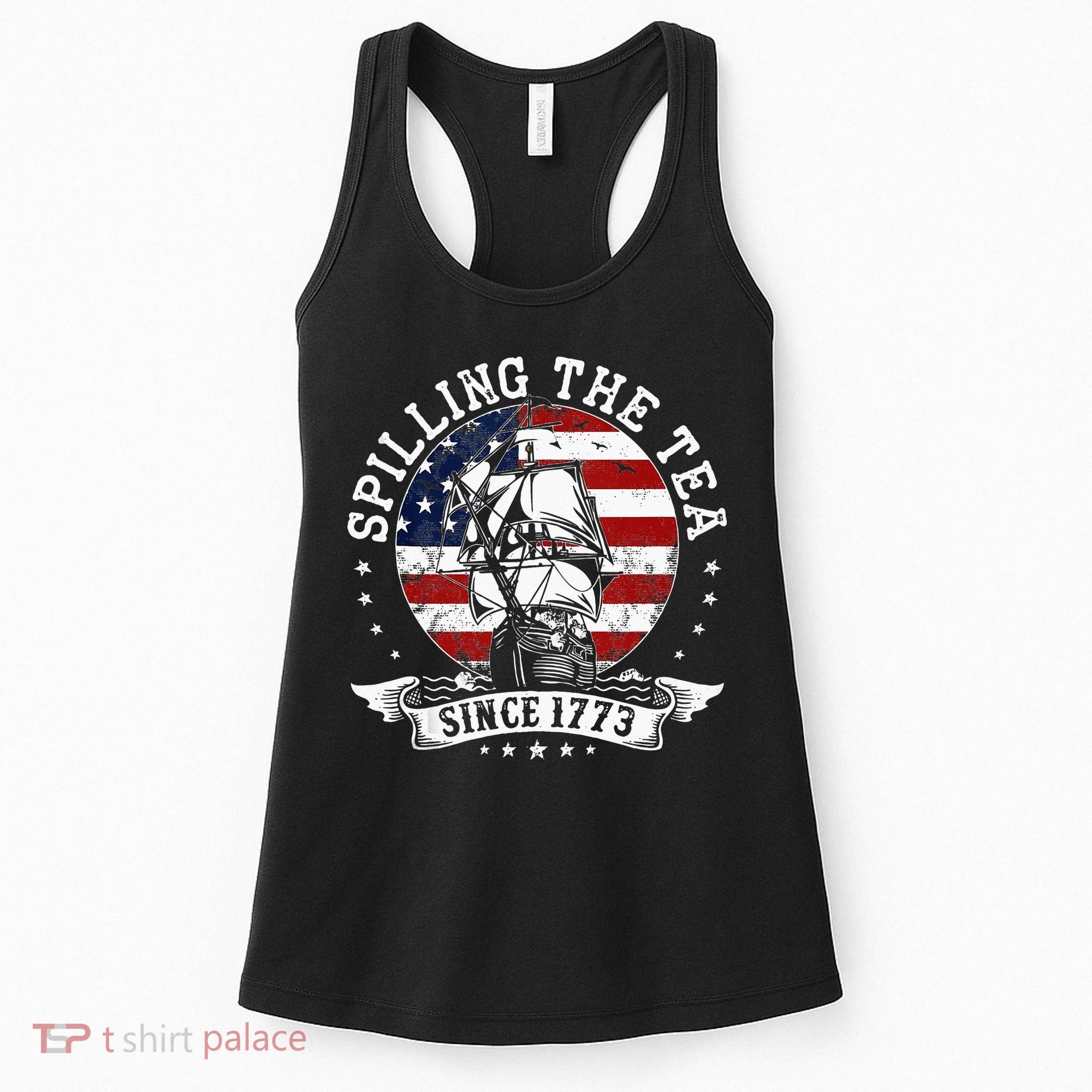 Us History Teacher Historian Spilling The Tea Since 1773 Women's Tank Top