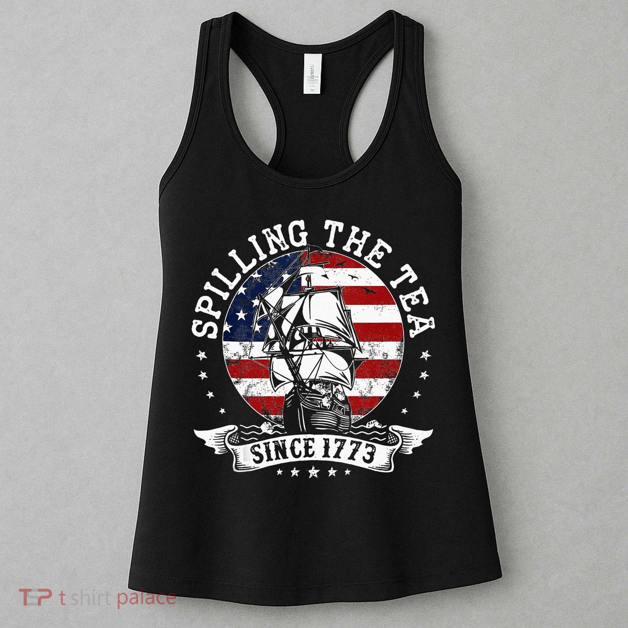 Us History Teacher Historian Spilling The Tea Since 1773 Women's Tank Top