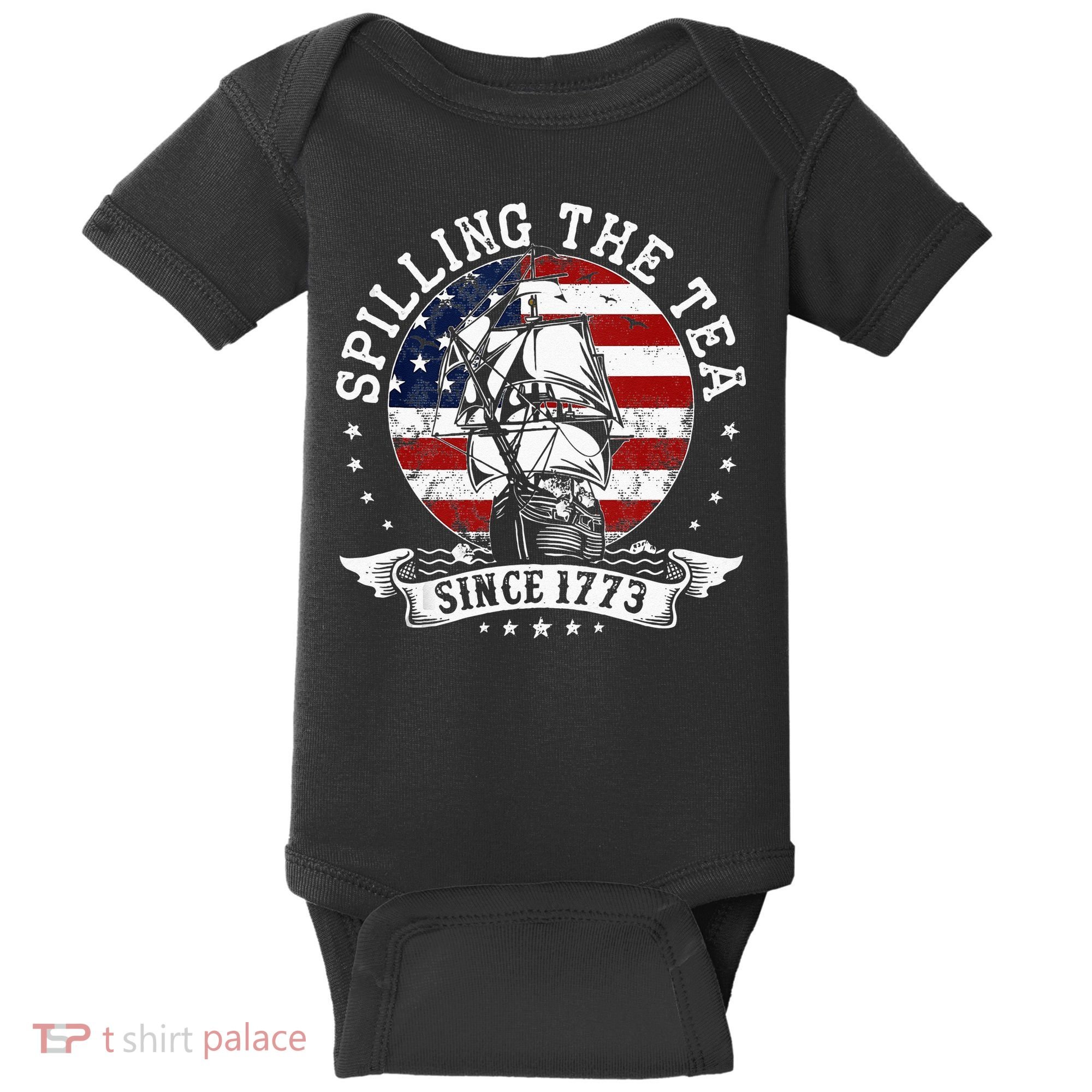 Us History Teacher Historian Spilling The Tea Since 1773 Baby Bodysuit