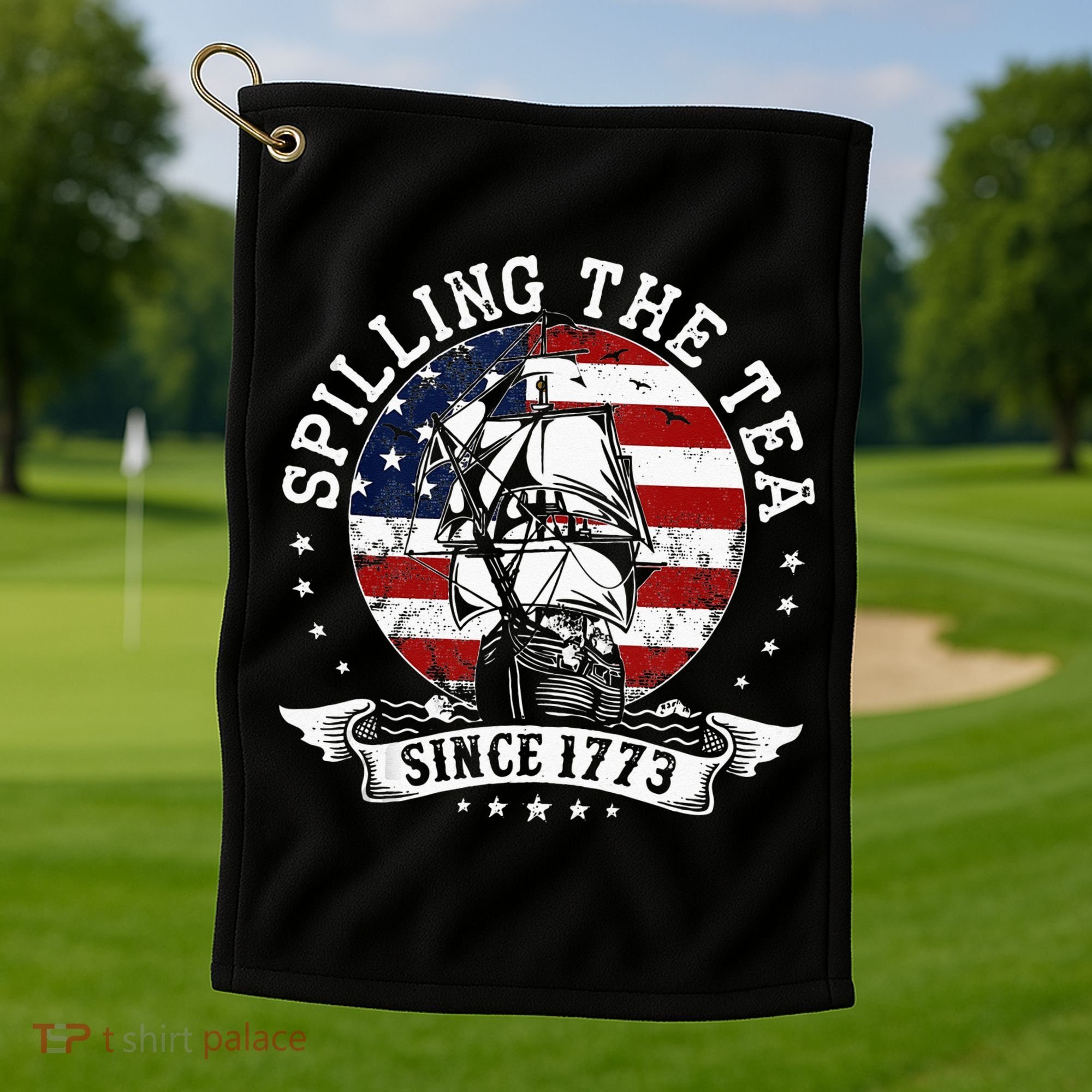 Us History Teacher Historian Spilling The Tea Since 1773 Golf Towel