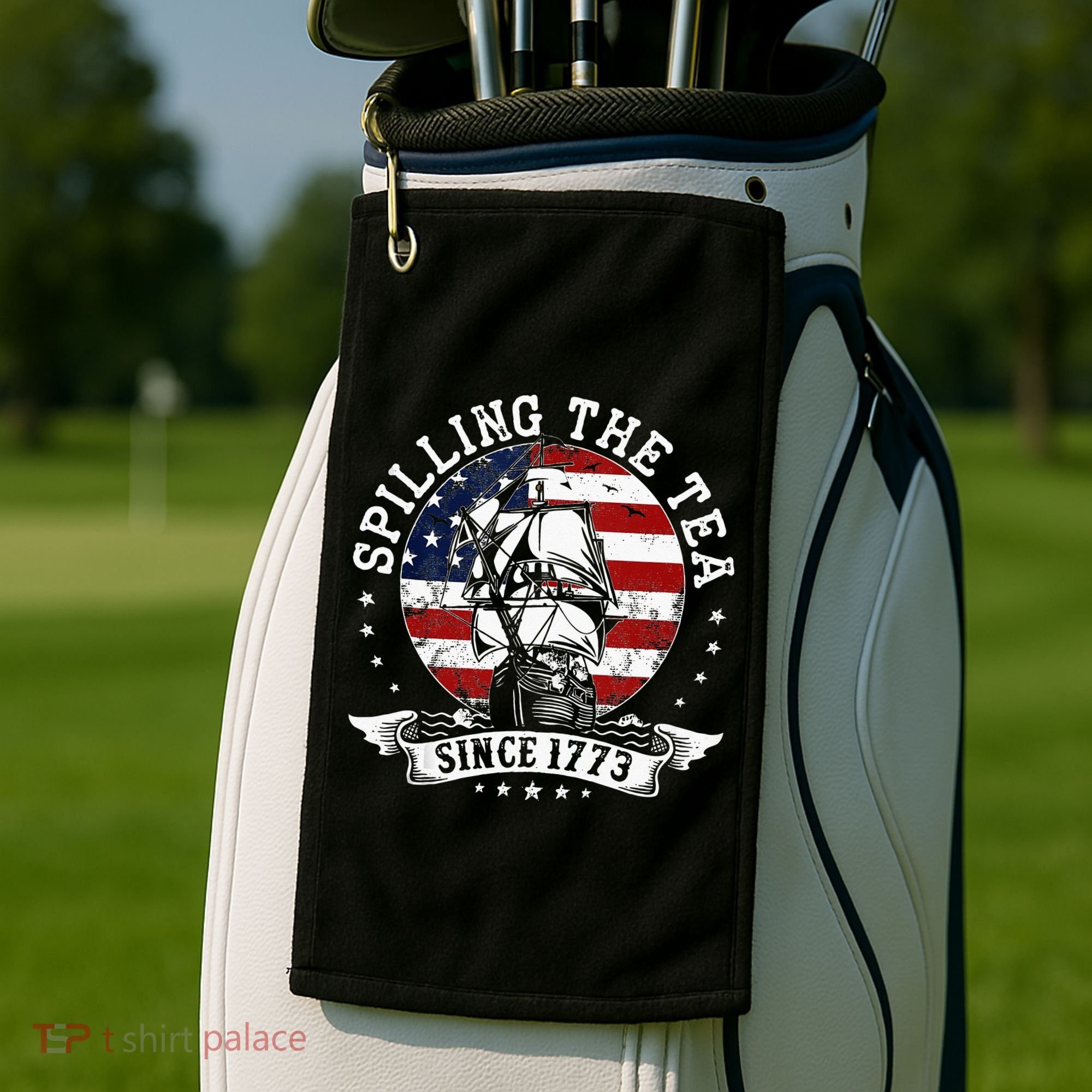 Us History Teacher Historian Spilling The Tea Since 1773 Golf Towel