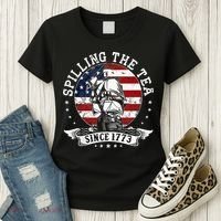 Us History Teacher Historian Spilling The Tea Since 1773 Women's T-Shirt thumb 3