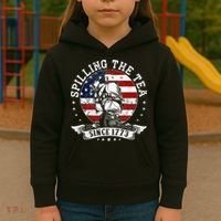 Us History Teacher Historian Spilling The Tea Since 1773 Kids Hoodie thumb 3