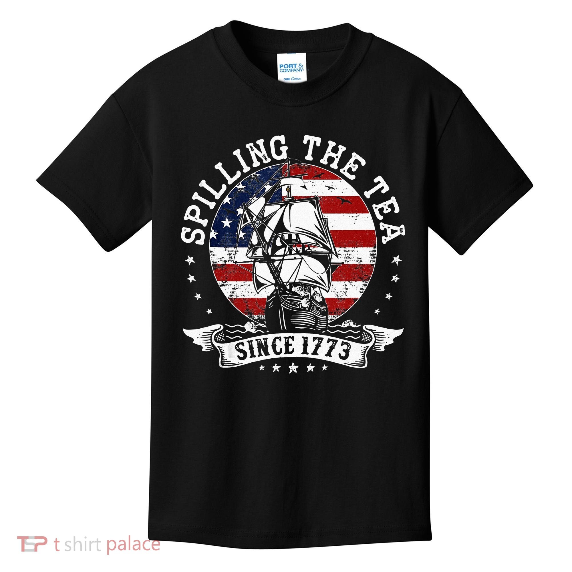 Us History Teacher Historian Spilling The Tea Since 1773 Kids T-Shirt