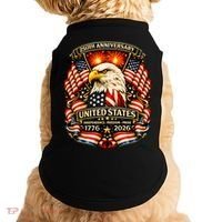 USA Independence 250th Anniversary 1776 2026 Doggie Tank thumb 0