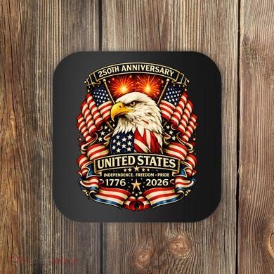 USA Independence 250th Anniversary 1776 2026 Coaster