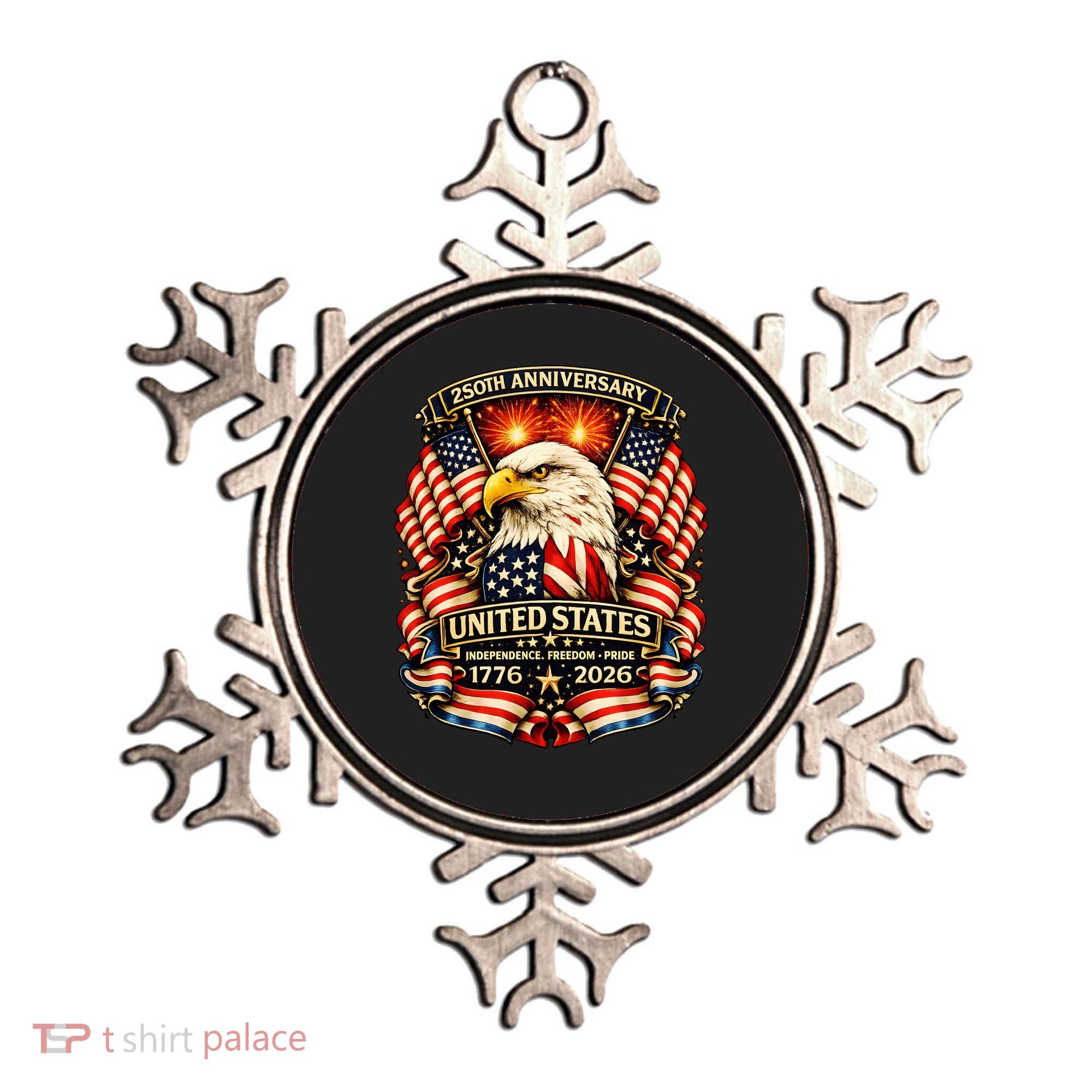 USA Independence 250th Anniversary 1776 2026 Ornament