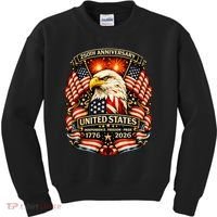 USA Independence 250th Anniversary 1776 2026 Kids Sweatshirt thumb 0