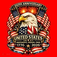 USA Independence 250th Anniversary 1776 2026 Santa Hat thumb 1