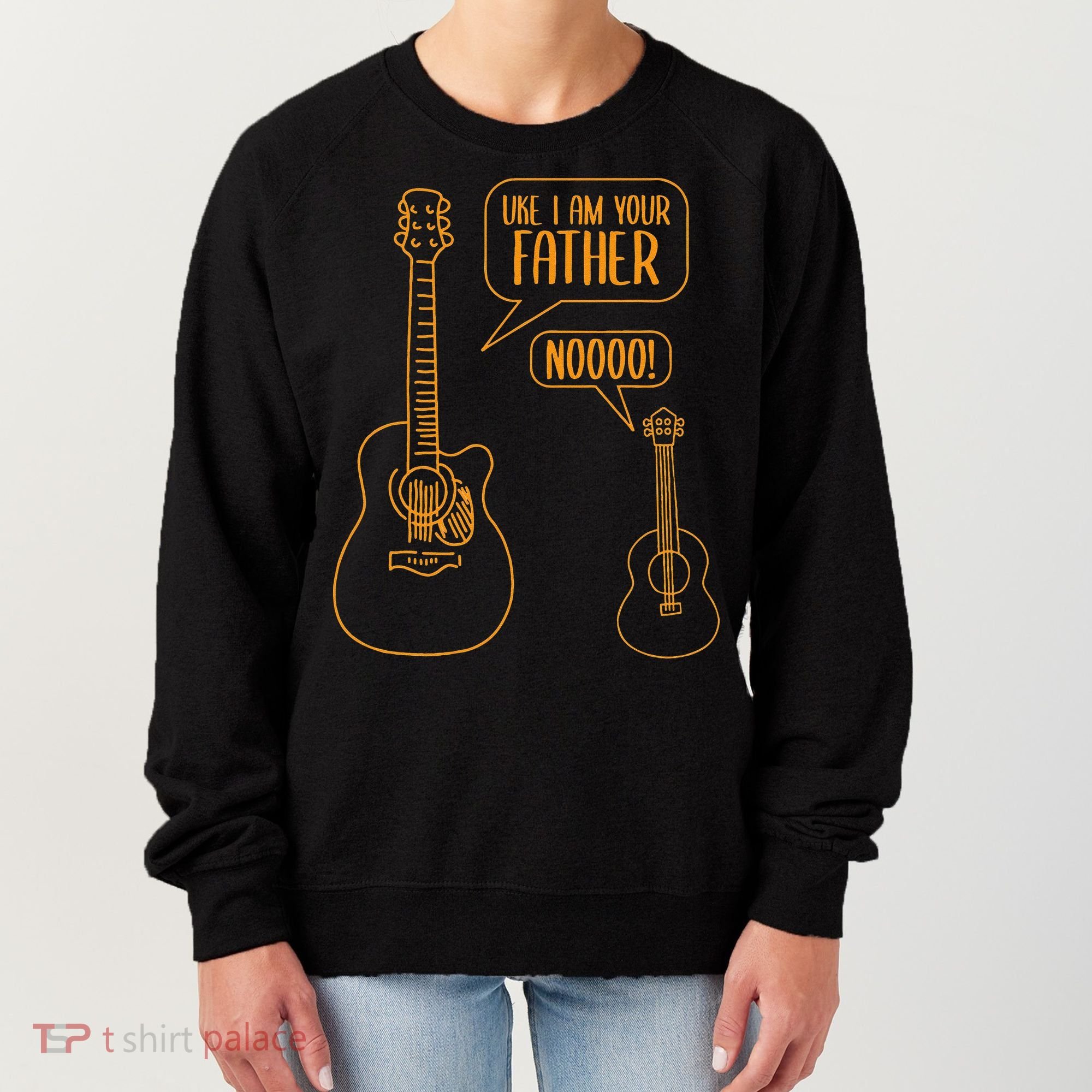 Uke I am Your Father Guitar Ukulele Music Hilarious Women's Sweatshirt