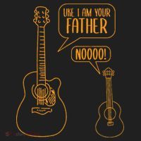 Uke I am Your Father Guitar Ukulele Music Hilarious Golf Towel thumb 3