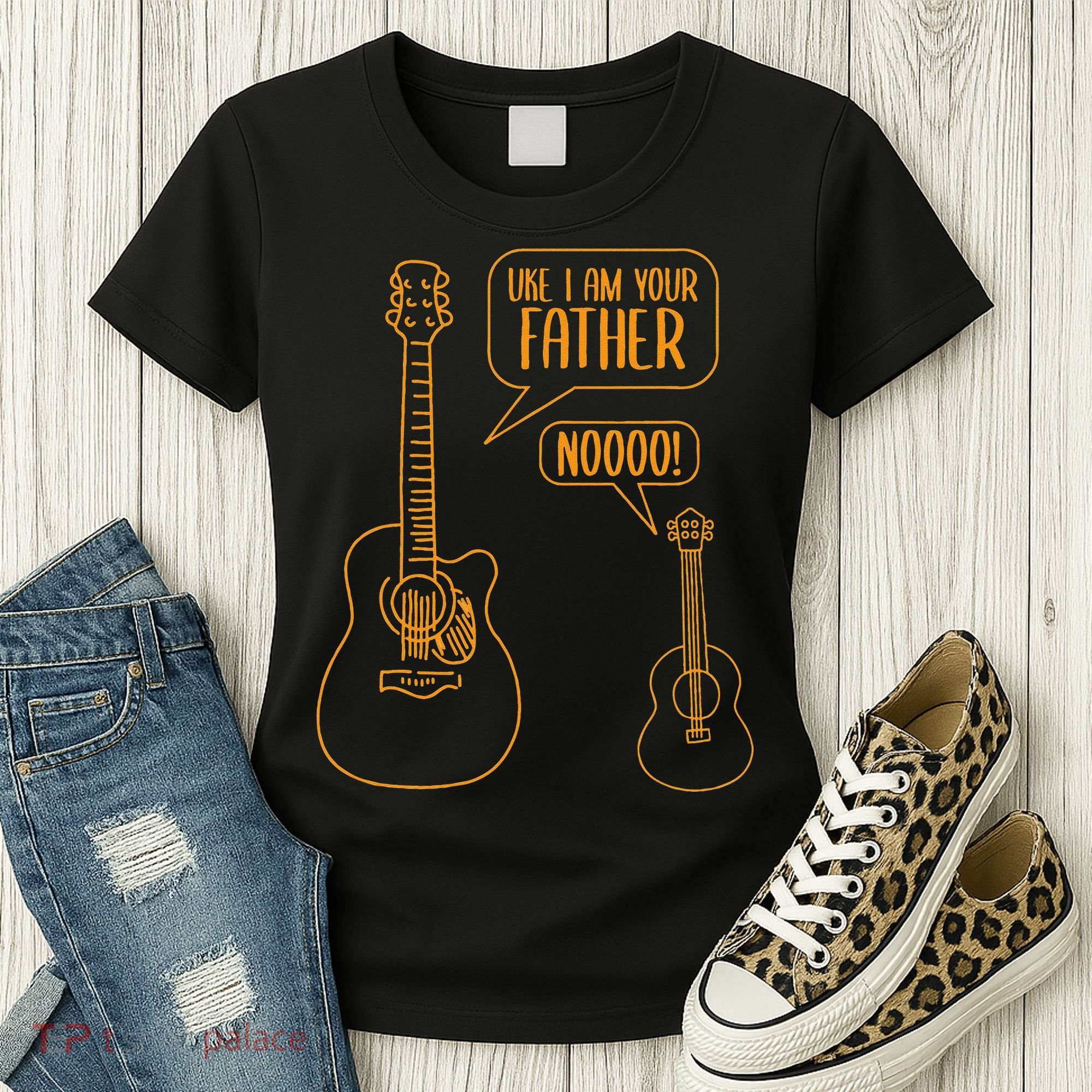 Uke I am Your Father Guitar Ukulele Music Hilarious Women's T-Shirt