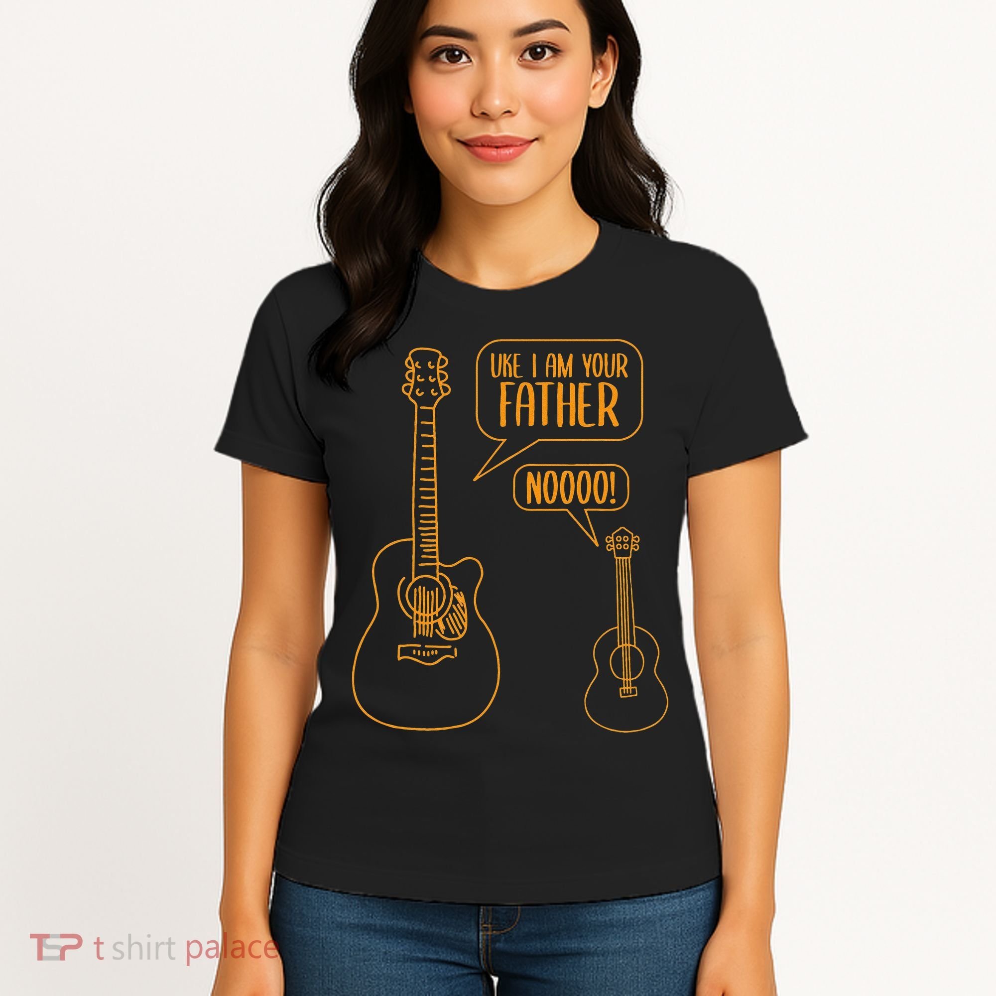 Uke I am Your Father Guitar Ukulele Music Hilarious Women's T-Shirt