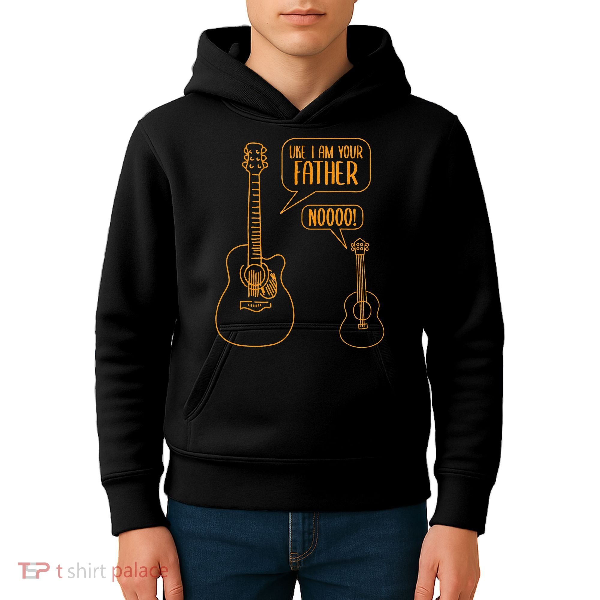 Uke I am Your Father Guitar Ukulele Music Hilarious Kids Hoodie