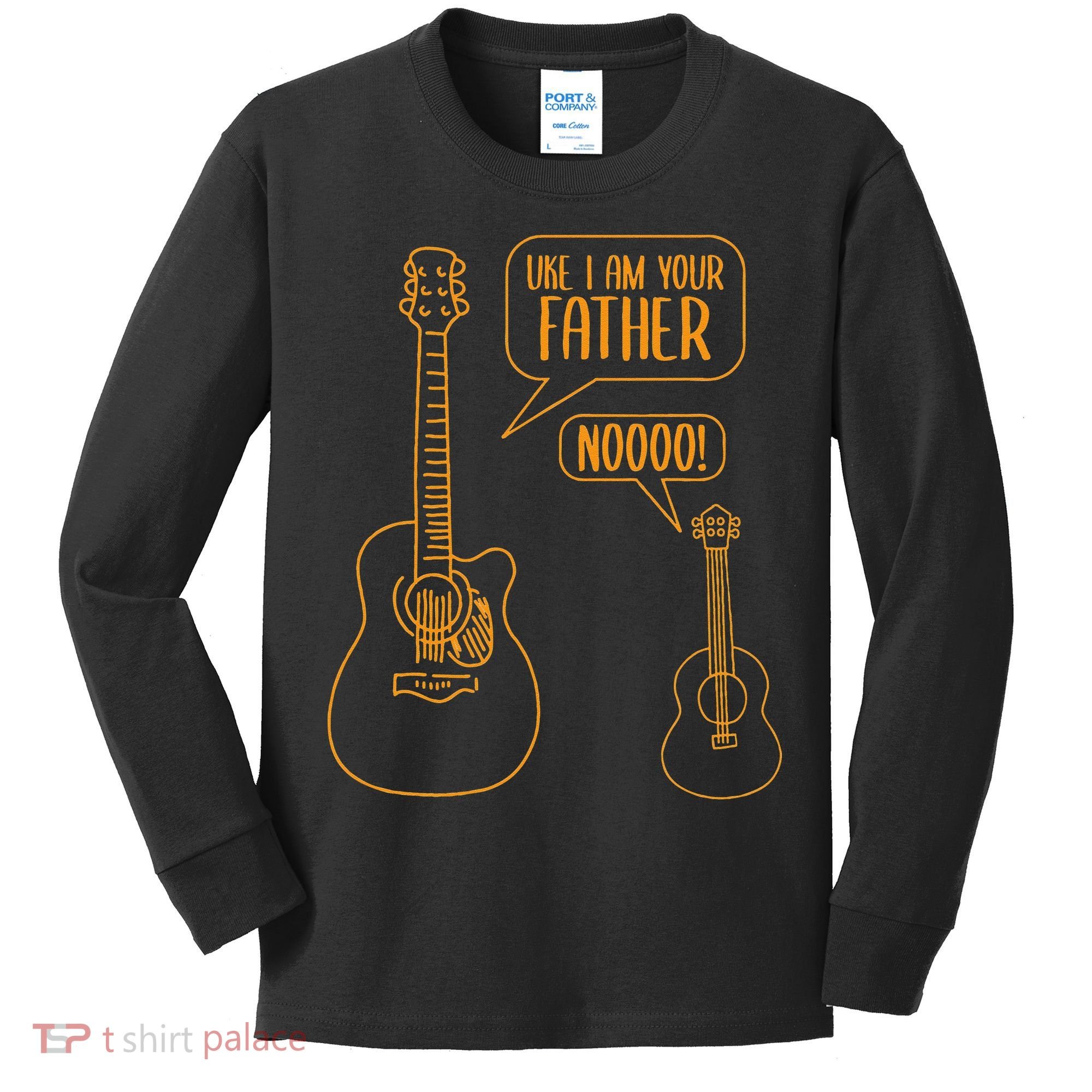 Uke I am Your Father Guitar Ukulele Music Hilarious Kids Long Sleeve Shirt