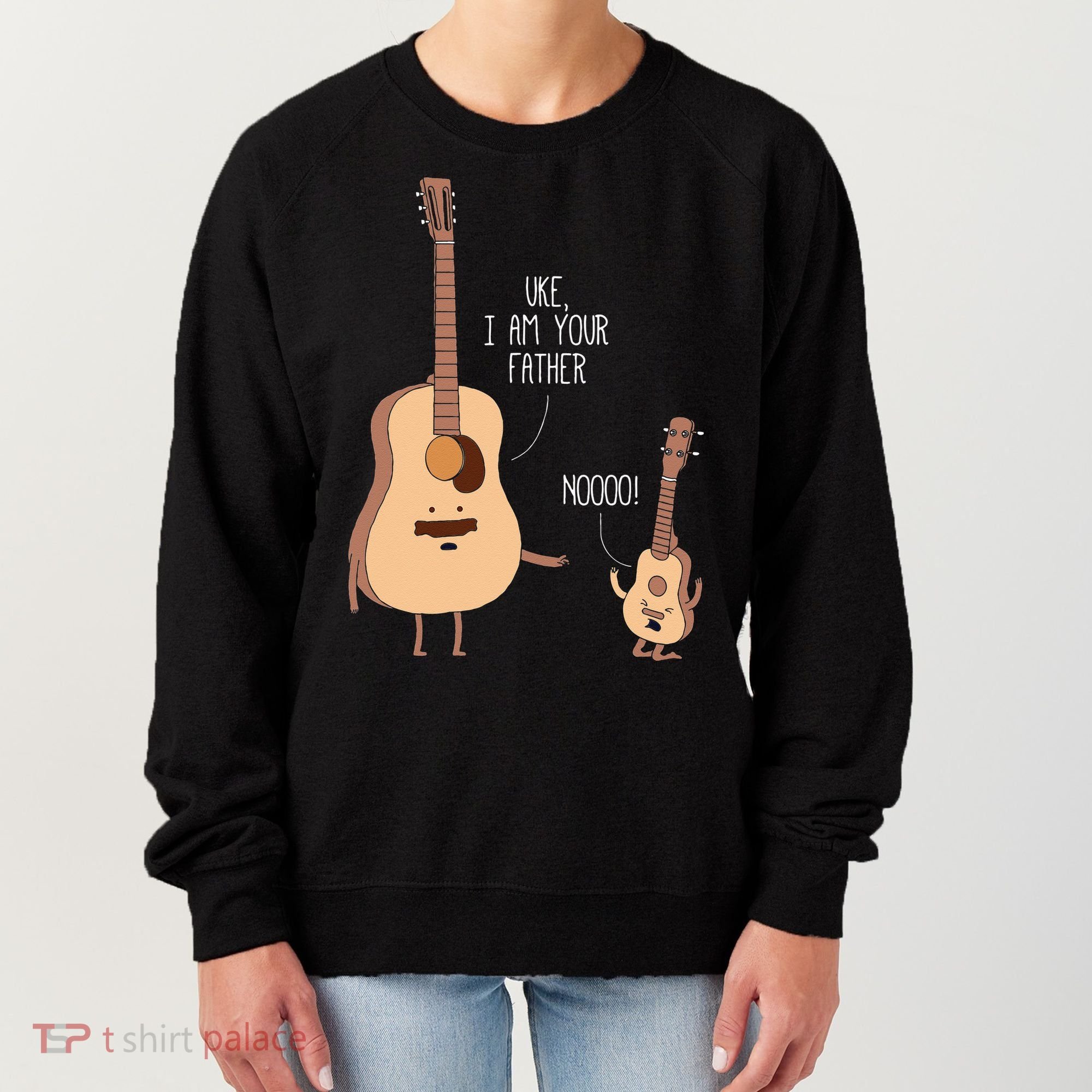Uke I Am Your Father Ukulele Guitar Music Women's Sweatshirt