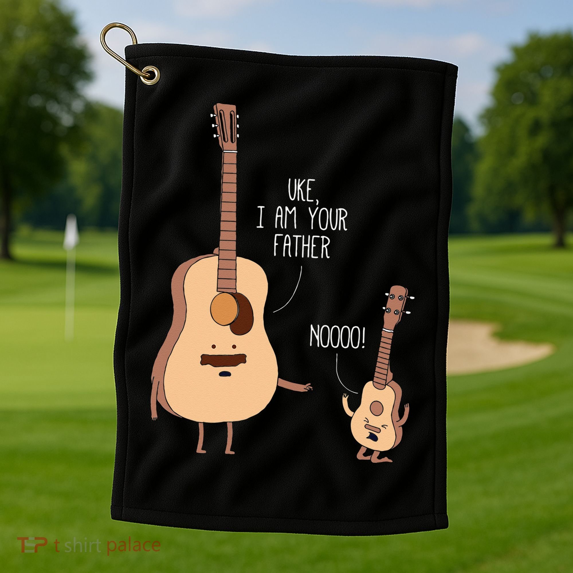 Uke I Am Your Father Ukulele Guitar Music Golf Towel