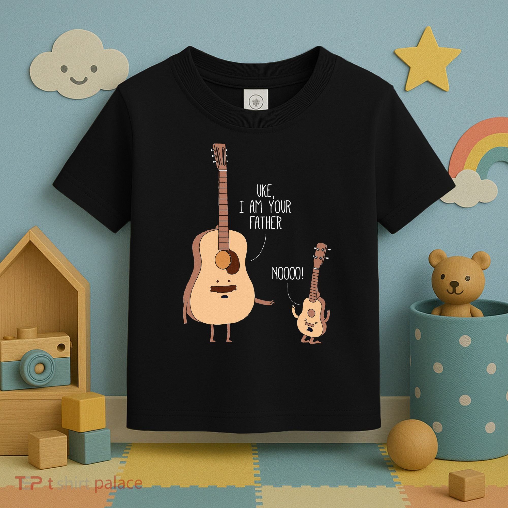 Uke I Am Your Father Ukulele Guitar Music Toddler T-Shirt