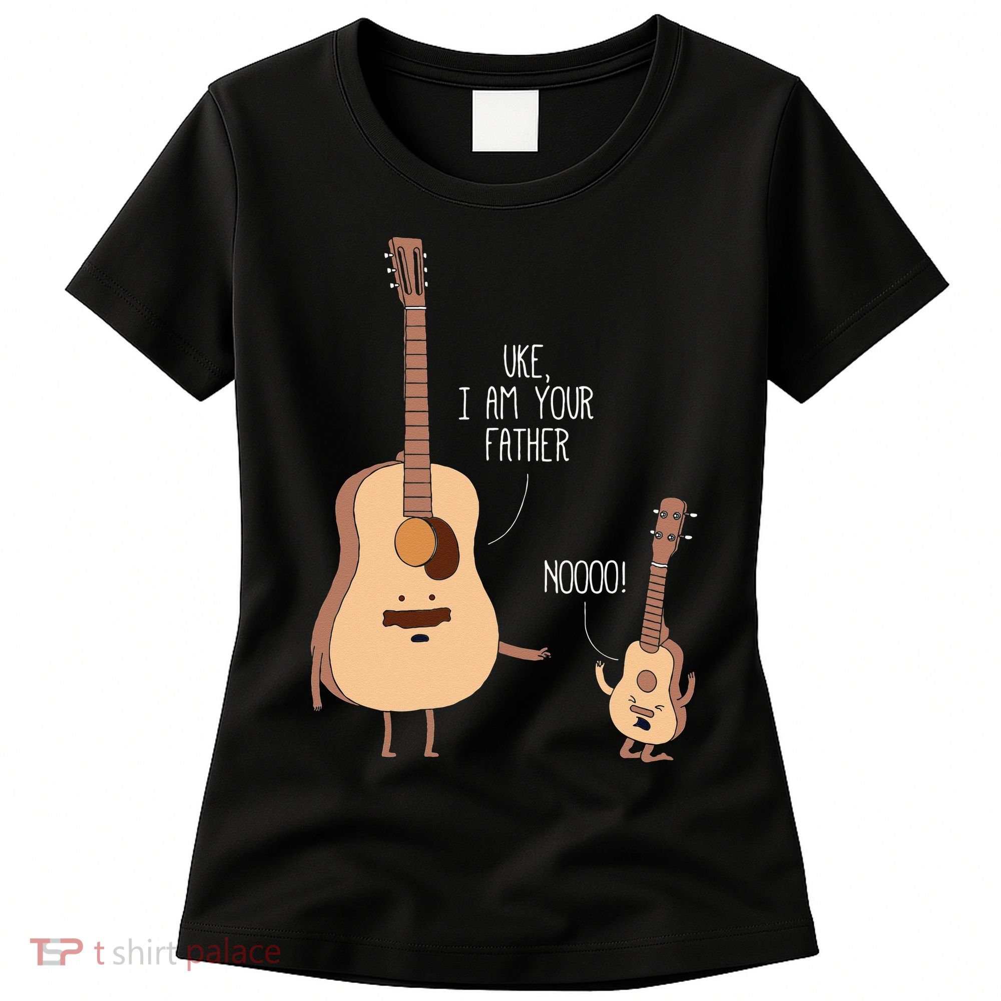 Uke I Am Your Father Ukulele Guitar Music Women's T-Shirt
