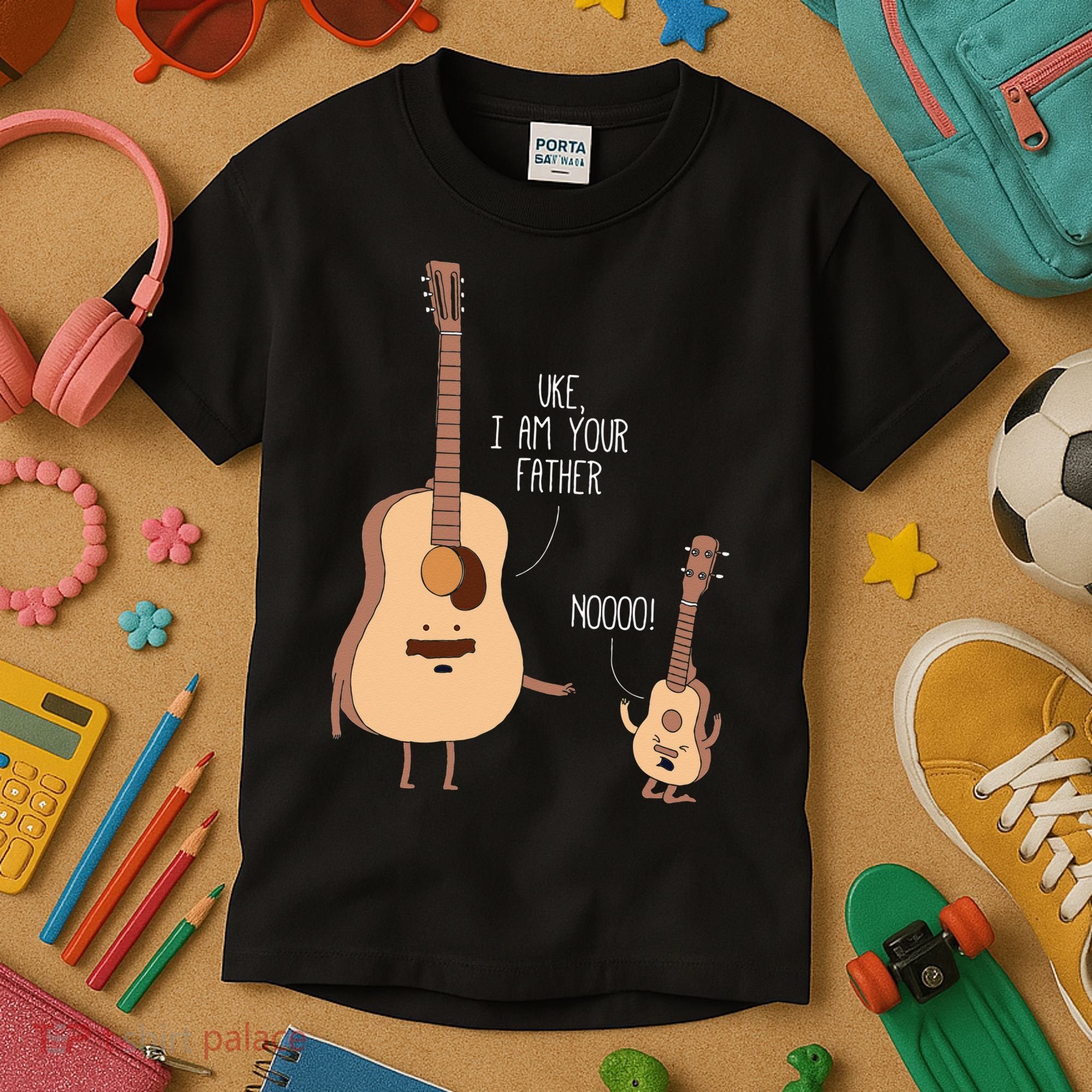 Uke I Am Your Father Ukulele Guitar Music Kids T-Shirt