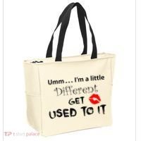 Umm I’M A Little Different Get Used Tote Bag thumb 2