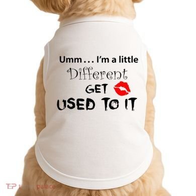 Umm I’M A Little Different Get Used Doggie Tank