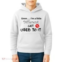 Umm I’M A Little Different Get Used Kids Hoodie thumb 4