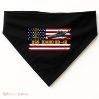 Uss Idaho Bbgift42 Ww2 Battleship Warship Veterans Day Father's Cool Gift USA-Made Doggie Bandana thumb 0