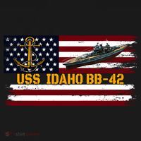 Uss Idaho Bbgift42 Ww2 Battleship Warship Veterans Day Father's Cool Gift Bucket Hat thumb 4