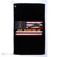 Uss Idaho Bbgift42 Ww2 Battleship Warship Veterans Day Father's Cool Gift Golf Towel thumb 0
